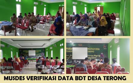 Musdes Verifikasi Data BDT di Desa Terong